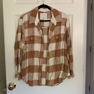 Plaid Button-up Shirt